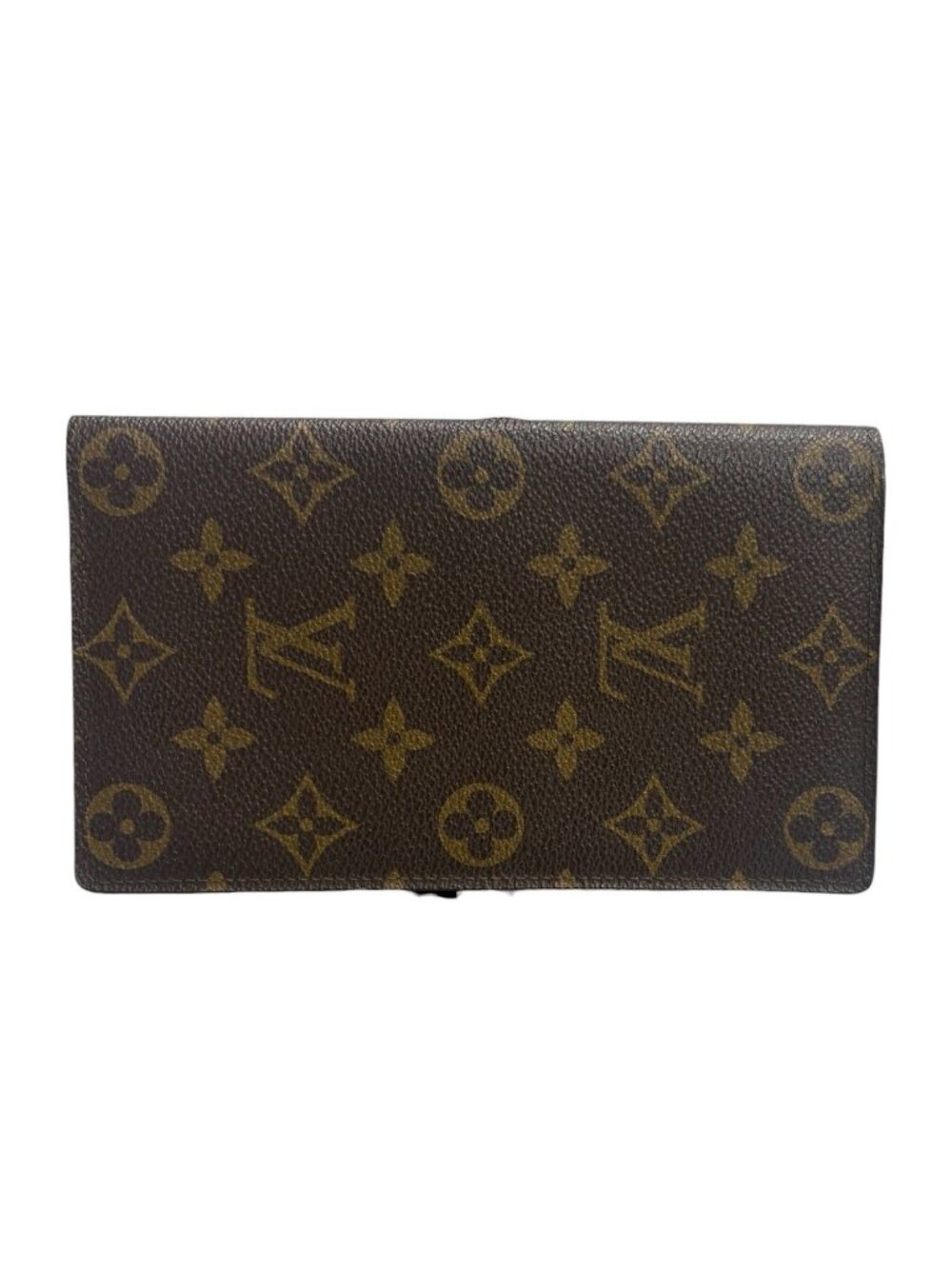 Louis Vuitton Monogram Brown Leather Wallet Billfold